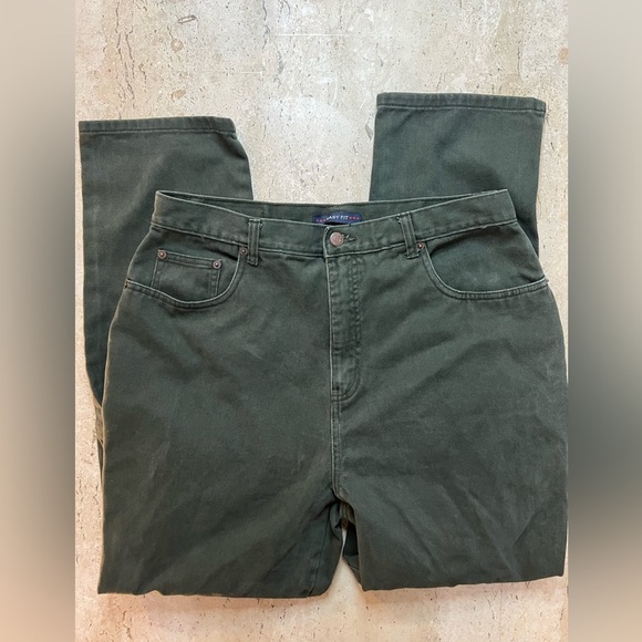 Vintage 1990’s BillBlass Mom Jeans Dark Green Size 16 - Picture 1 of 5
